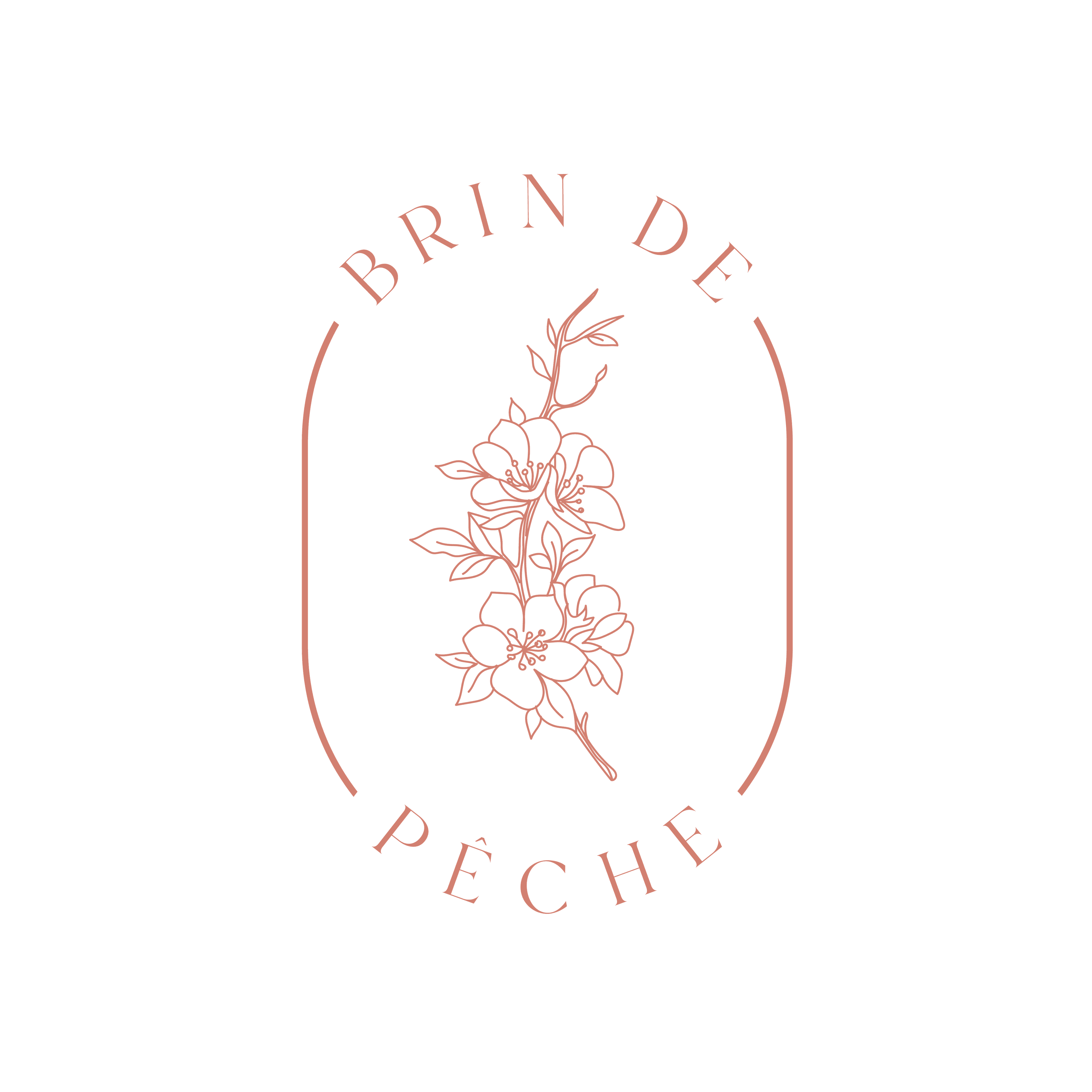 Logo de l'organisatrice de mariages et d'évènements privés Brin de pêche